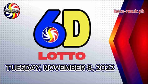 lotto result november 8 2022|November 8, 2022 (Tuesday) .